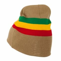 JFH Rasta Captain Embroidered Beanie -Adams Shop rc003bs khaki 3