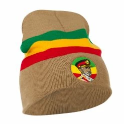 JFH Rasta Captain Embroidered Beanie -Adams Shop rc003bs khaki 5