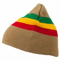 JFH Rasta Center Striped Beanie -Adams Shop rc003ms khaki 5
