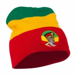 JFH Rasta Captain Embroidered Beanie -Adams Shop rc004bs red 5