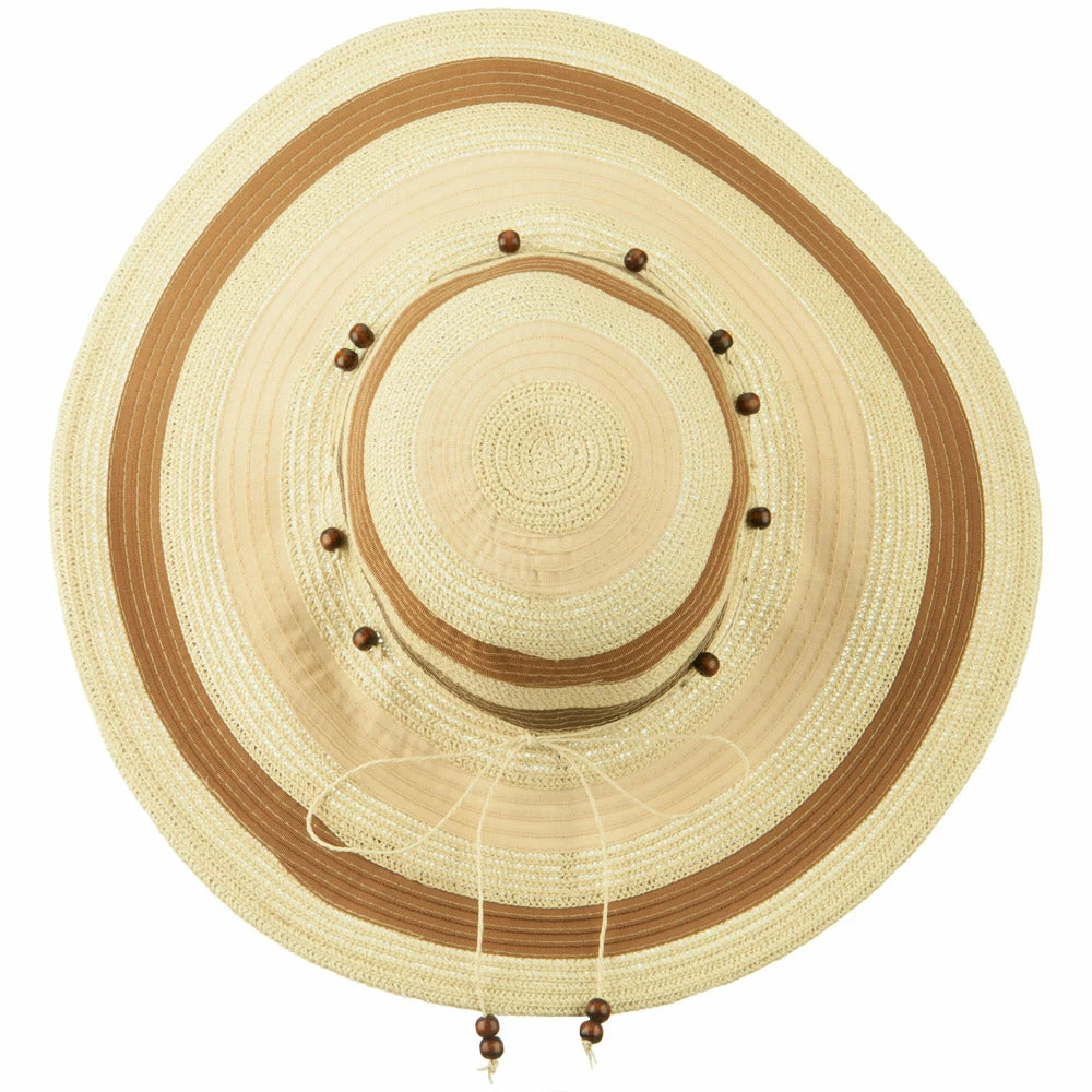 Jeanne Simmons Striped Beads Paper Braid Hat 7 Jeanne Simmons Striped Beads Paper Braid Hat - Image 5