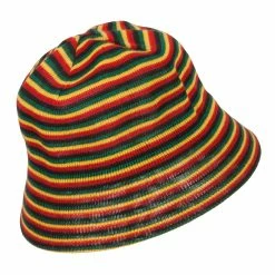 Rasta World Rasta Mesh Bucket Hat -Adams Shop re001bh red yellow green 3