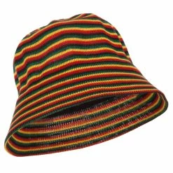 Rasta World Rasta Mesh Bucket Hat -Adams Shop re001bh red yellow green 5