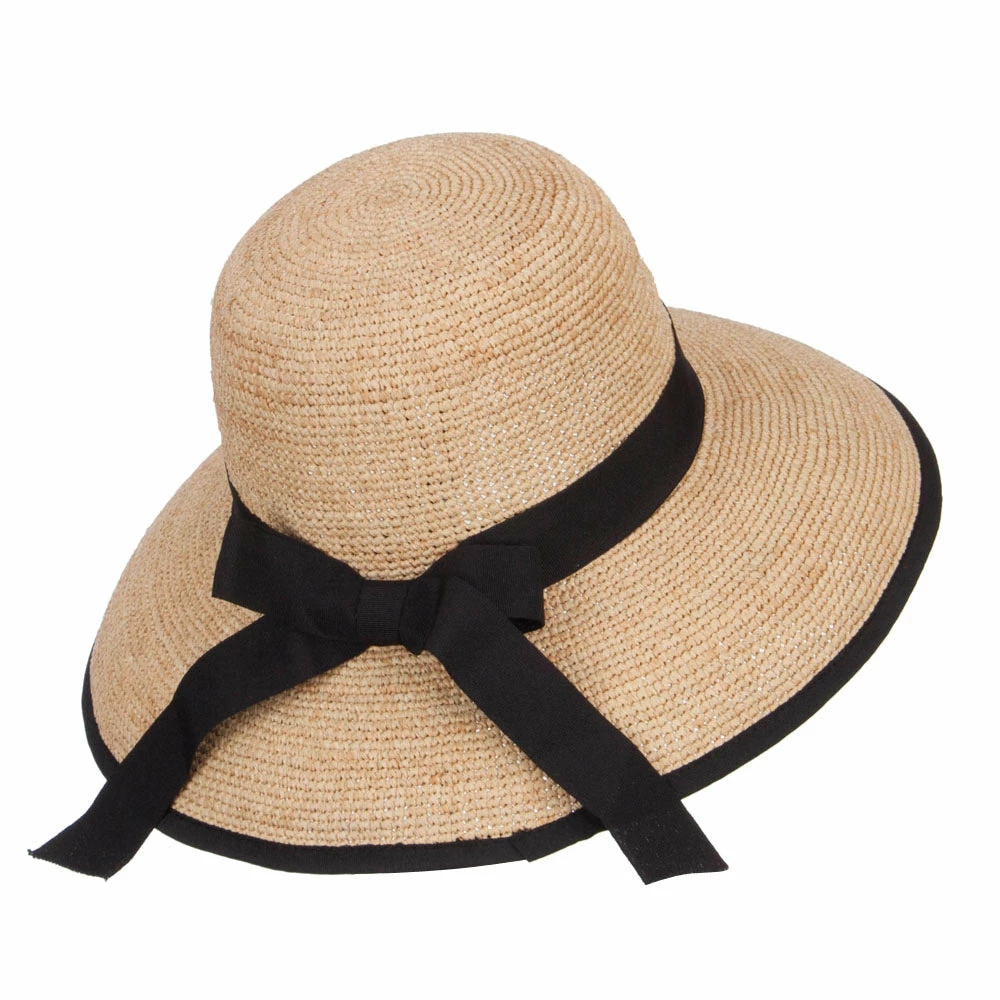Jeanne Simmons Wide Brim Raffia Straw Bucket Cloche 5 Jeanne Simmons Wide Brim Raffia Straw Bucket Cloche - Image 3