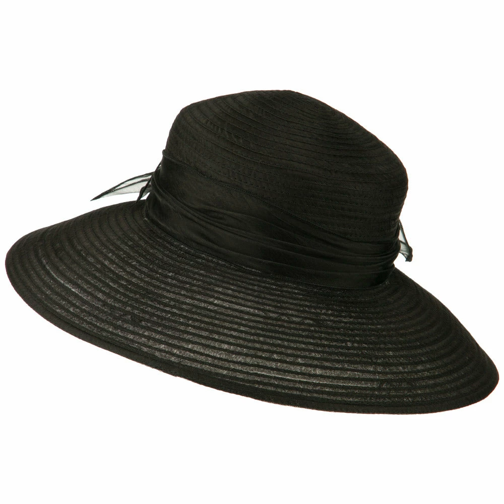 Jeanne Simmons Rose Bow Accent Organza Hat 5 Jeanne Simmons Rose Bow Accent Organza Hat - Image 3