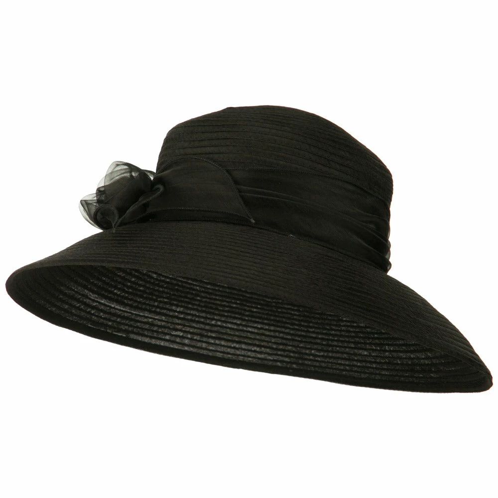 Jeanne Simmons Rose Bow Accent Organza Hat 6 Jeanne Simmons Rose Bow Accent Organza Hat - Image 4