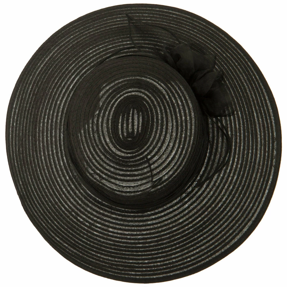 Jeanne Simmons Rose Bow Accent Organza Hat 7 Jeanne Simmons Rose Bow Accent Organza Hat - Image 5