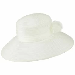 Jeanne Simmons Rose Bow Accent Organza Hat 18 Jeanne Simmons Rose Bow Accent Organza Hat -Adams Shop rg002fy cream 2
