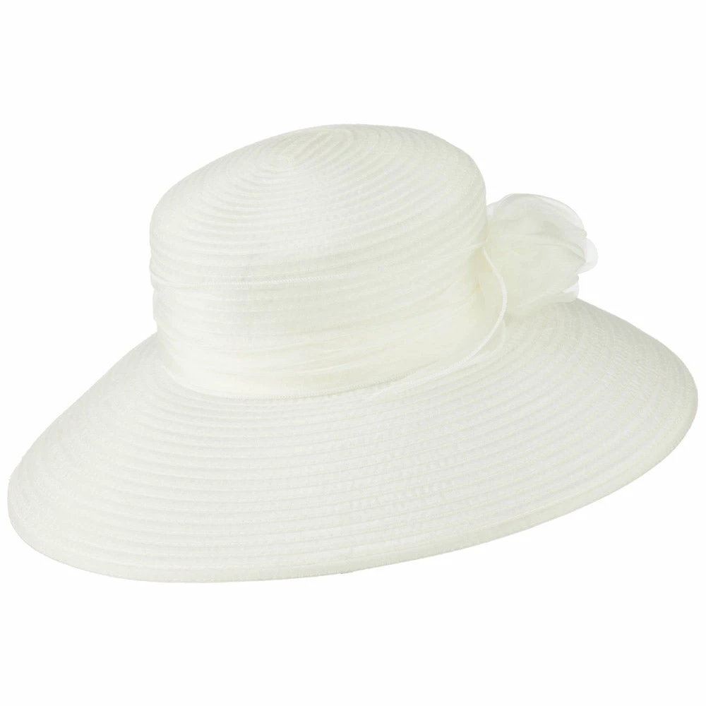 Jeanne Simmons Rose Bow Accent Organza Hat 9 Jeanne Simmons Rose Bow Accent Organza Hat - Image 7