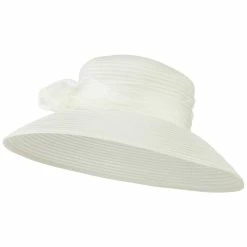 Jeanne Simmons Rose Bow Accent Organza Hat 20 Jeanne Simmons Rose Bow Accent Organza Hat -Adams Shop rg002fy cream 4