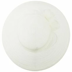 Jeanne Simmons Rose Bow Accent Organza Hat 21 Jeanne Simmons Rose Bow Accent Organza Hat -Adams Shop rg002fy cream 5