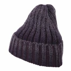Cheveux Ribbed Cuff Long Beanie -Adams Shop rk001bf purple 2