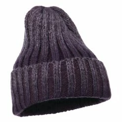 Cheveux Ribbed Cuff Long Beanie -Adams Shop rk001bf purple 4