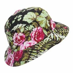 MG Floral Bucket Hat 14 MG Floral Bucket Hat -Adams Shop rk001bh black 3