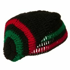 Broadway Rasta Knitted Big Skull Beanie -Adams Shop rk001eb 3