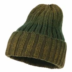 Cheveux Ribbed Cuff Long Beanie -Adams Shop rk003bf olive 1