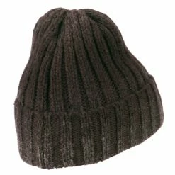 Cheveux Ribbed Cuff Long Beanie -Adams Shop rk004bf brown 3