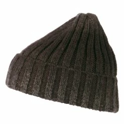 Cheveux Ribbed Cuff Long Beanie -Adams Shop rk004bf brown 5