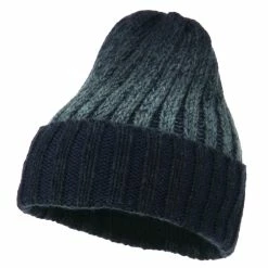 Cheveux Ribbed Cuff Long Beanie -Adams Shop rk005bf navy 1