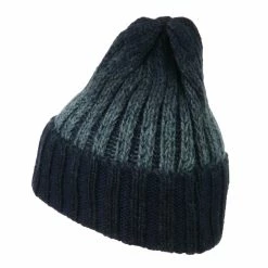 Cheveux Ribbed Cuff Long Beanie -Adams Shop rk005bf navy 2