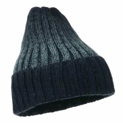 Cheveux Ribbed Cuff Long Beanie -Adams Shop rk005bf navy 4