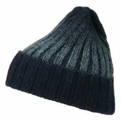 Cheveux Ribbed Cuff Long Beanie -Adams Shop rk005bf navy 5