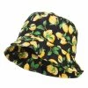 Jeanne Simmons Women's Fruit Motif Bucket Hat -Adams Shop rm001bh lemon black 1