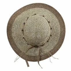 Jeanne Simmons Beaded Paper Braid Sun Hat -Adams Shop rn001fw brown 5