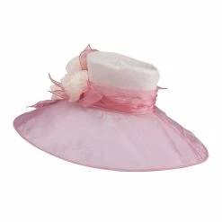 Something Special Two Tone Roses Organza Hat -Adams Shop ro003fy pink 2