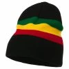 Rasta World Rasta Striped Beanie 2 Rasta World Rasta Striped Beanie -Adams Shop rs001di black 1