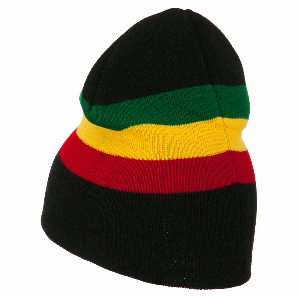 Rasta World Rasta Striped Beanie 4 Rasta World Rasta Striped Beanie - Image 2