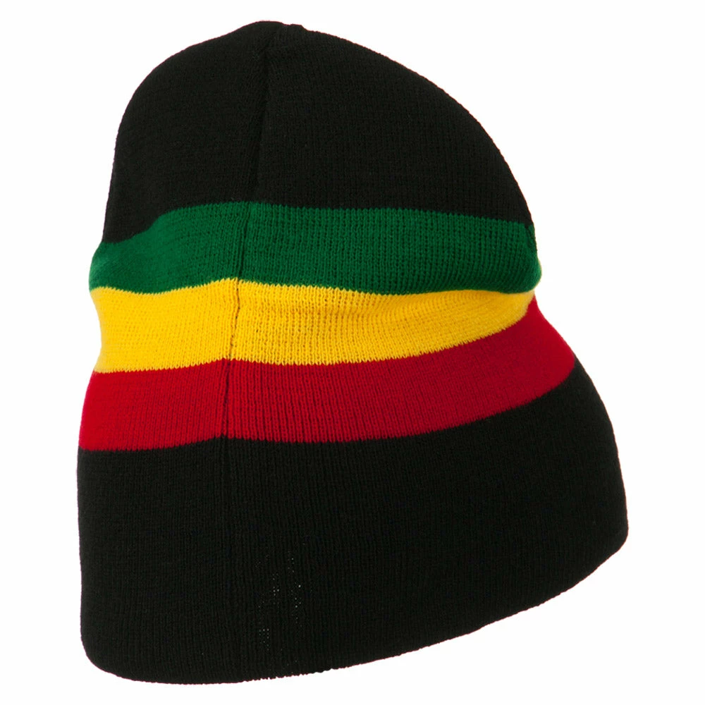 Rasta World Rasta Striped Beanie 5 Rasta World Rasta Striped Beanie - Image 3