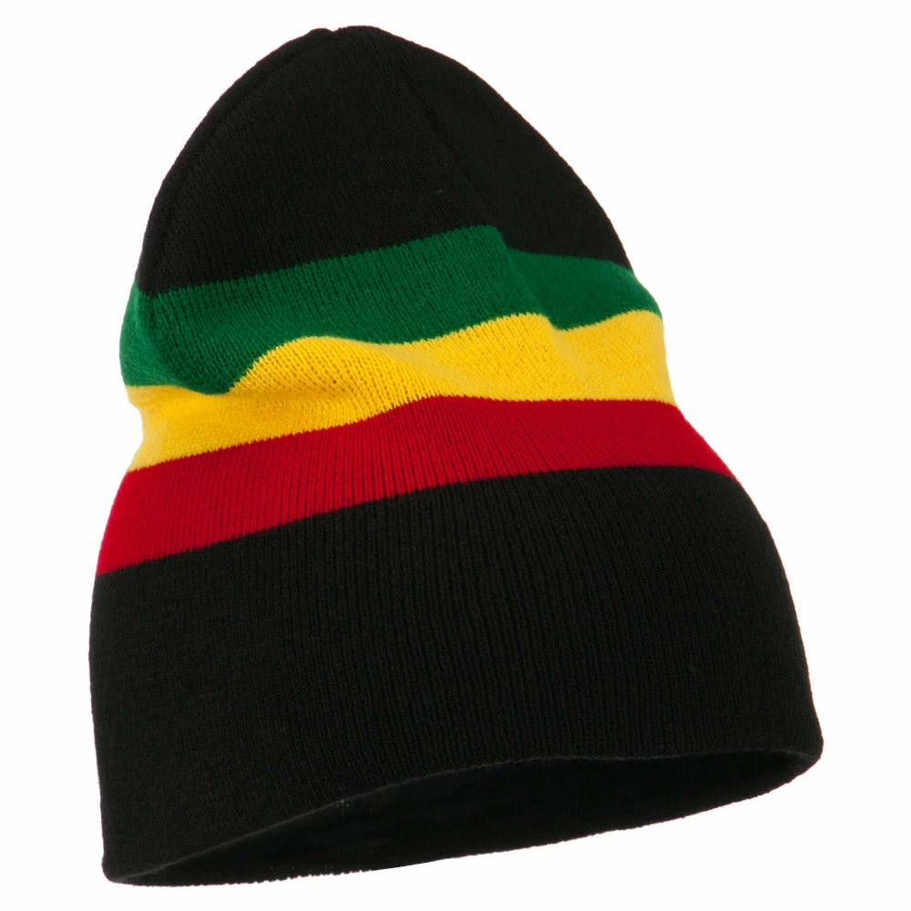 Rasta World Rasta Striped Beanie 6 Rasta World Rasta Striped Beanie - Image 4