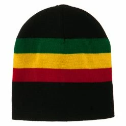 Rasta World Rasta Striped Beanie 26 Rasta World Rasta Striped Beanie -Adams Shop rs001di black 5