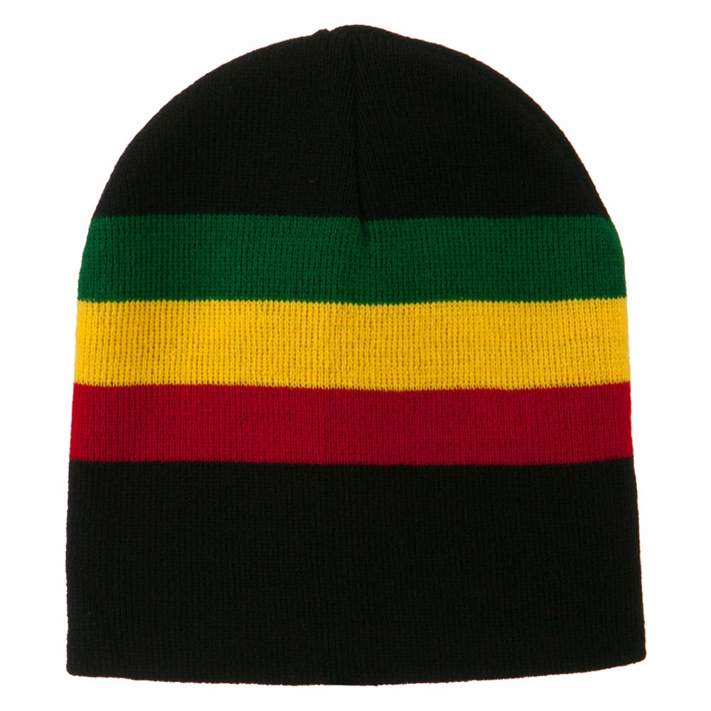 Rasta World Rasta Striped Beanie 7 Rasta World Rasta Striped Beanie - Image 5