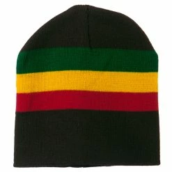 Rasta World Rasta Striped Beanie 31 Rasta World Rasta Striped Beanie -Adams Shop rs002di brown 5