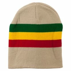 Rasta World Rasta Striped Beanie 36 Rasta World Rasta Striped Beanie -Adams Shop rs003di beige 5