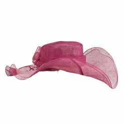 Something Special 2 Roses Sinamay Hat -Adams Shop rs007lh fuchsia 2