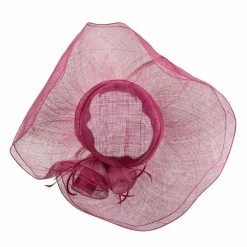 Something Special 2 Roses Sinamay Hat -Adams Shop rs007lh fuchsia 5