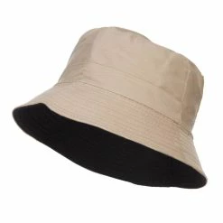 Jeanne Simmons Men's Reversible Cotton Bucket Hat 22 Jeanne Simmons Men's Reversible Cotton Bucket Hat -Adams Shop rt001bh beige black 1