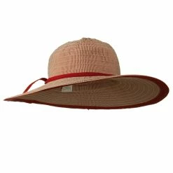 Jeanne Simmons Woman's Paper Braid Ribbon Tie Hat 28 Jeanne Simmons Woman's Paper Braid Ribbon Tie Hat -Adams Shop rt003fw 4