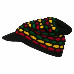 Broadway 10 Inch Rasta Style Beanie Cap -Adams Shop rv001dc multi 5