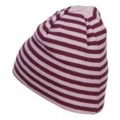 MG Reversible Striped Beanie -Adams Shop rv004ms purple mustard 2