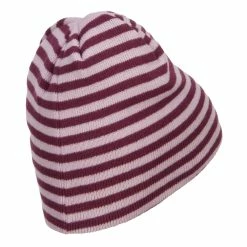 MG Reversible Striped Beanie -Adams Shop rv004ms purple mustard 3