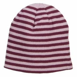 MG Reversible Striped Beanie -Adams Shop rv004ms purple mustard 5