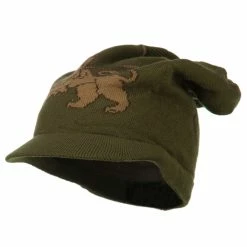 Rasta World Regular Lion Rasta Beanie Visor Hat 67 Rasta World Regular Lion Rasta Beanie Visor Hat -Adams Shop rv008cs olive brown 1