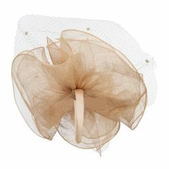 Something Special Flower Net Sinamay Fascinator -Adams Shop ry001df champagne 2 2