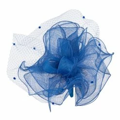 Something Special Flower Net Sinamay Fascinator -Adams Shop ry002df blue 4 2