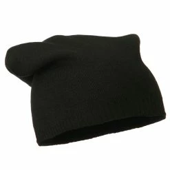 Decky Men's Reversible Slouchy Beanie 30 Decky Men's Reversible Slouchy Beanie -Adams Shop sb001bd black 4