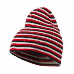 Artex Trendy Multi Striped Beanie -Adams Shop sb002ms navy red white 1
